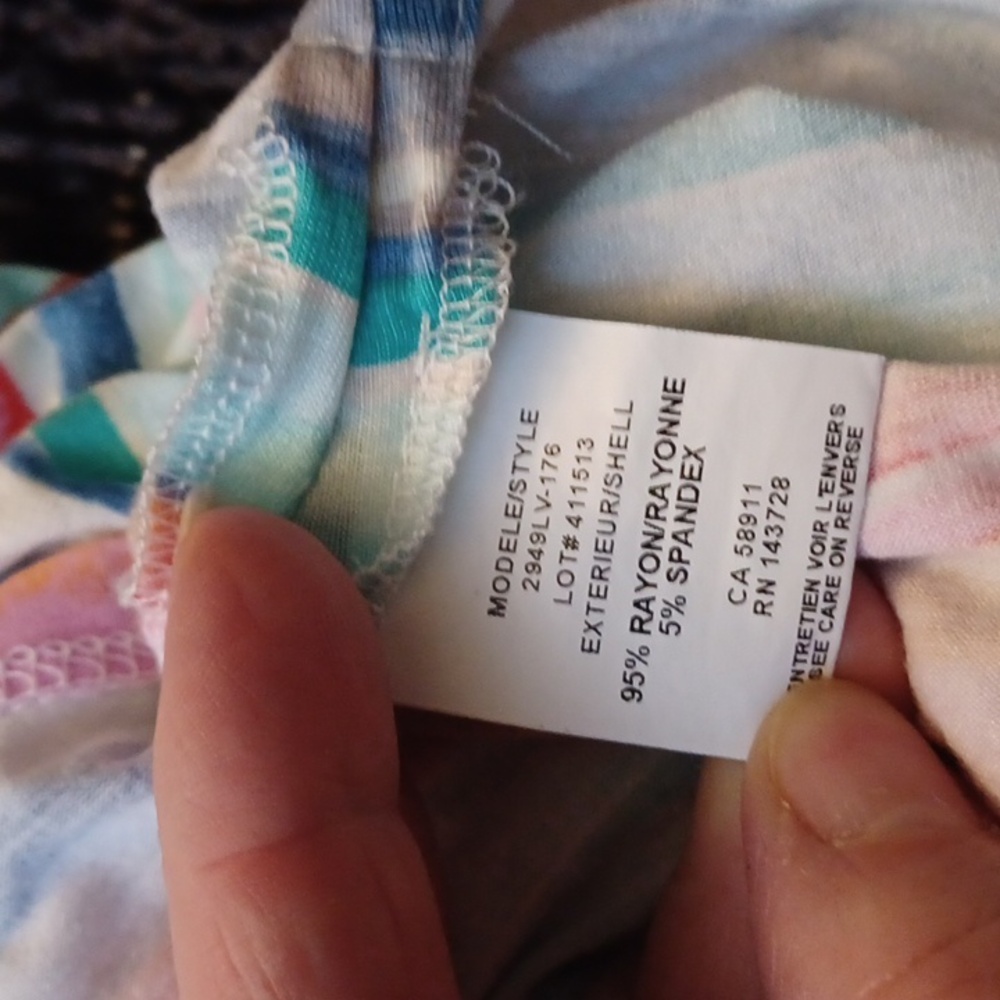 4/$60 Tribal Multicolour Striped Sleeveless Dress - Size 1X (US16) - Picture 7 of 7